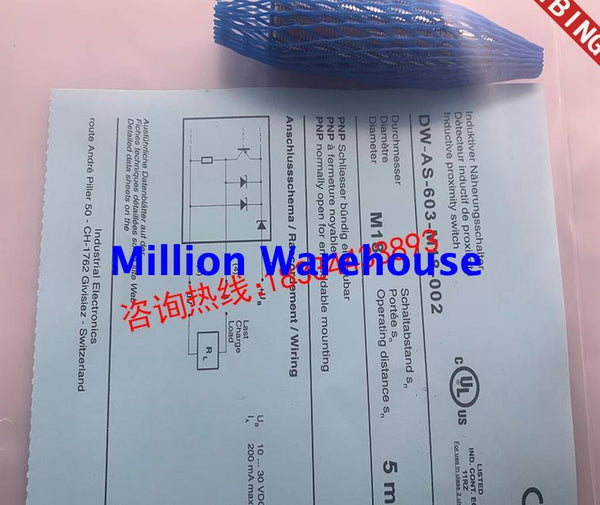 1 pcs new Contrinex DW-AS-603-M18-002