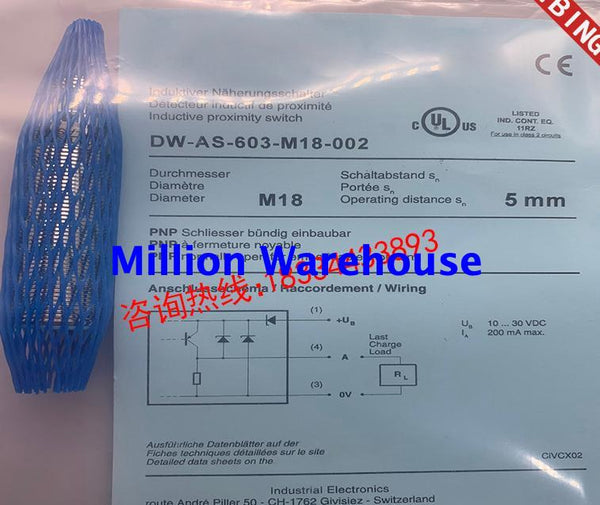 1pcs new CONTRINEX DW-AS-601-M18-120