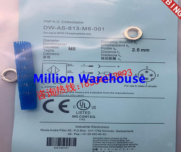 1pcs new CONTRINEX DW-AS-612-M8-001