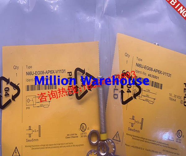 1pcs new TURCK NI6U-EG08-AP6X-V1131