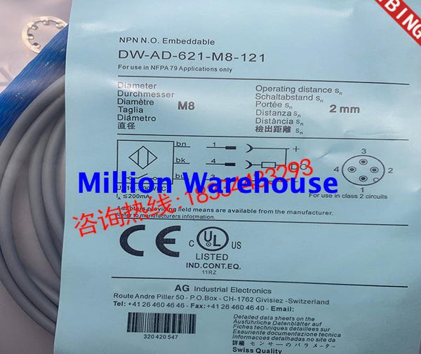 1 pcs new Contrinex DW-AD-612-M8-121
