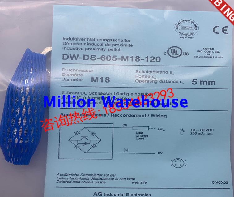 1 pcs new Contrinex DW-DS-605-M18-120