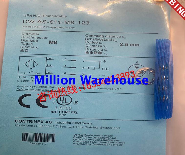 1pcs new CONTRINEX DW-AS-611-M8-123