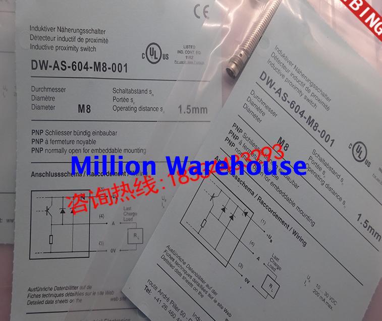 1 pcs new Contrinex DW-AS-604-M8
