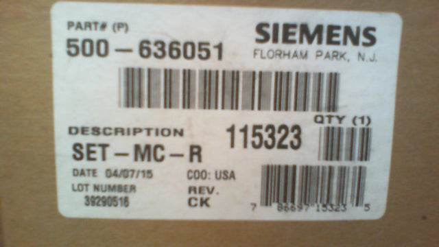 Siemens SET-MC-R 500-636051 Red Wall Mount Fire Alarm Speaker Strobe - New In Bo