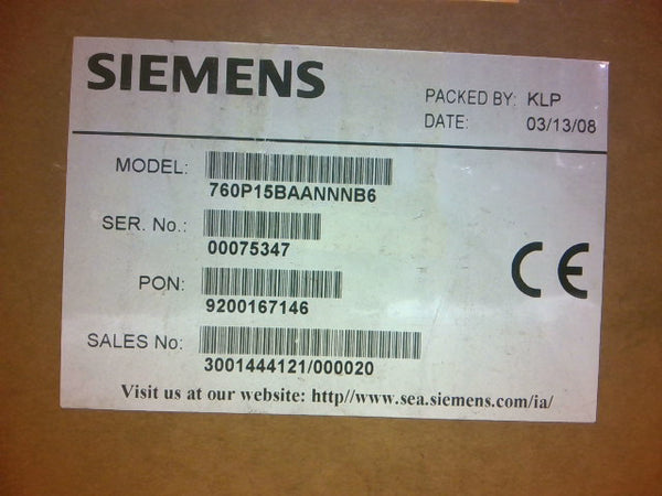 SIEMENS 760P15BAANNNB6 Series 760 Pneumatic Valve Actuator - New In Box