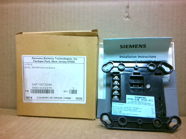 Siemens HTRI-S Intel Interface Input Monitor Module Fire Alarm - New In Box