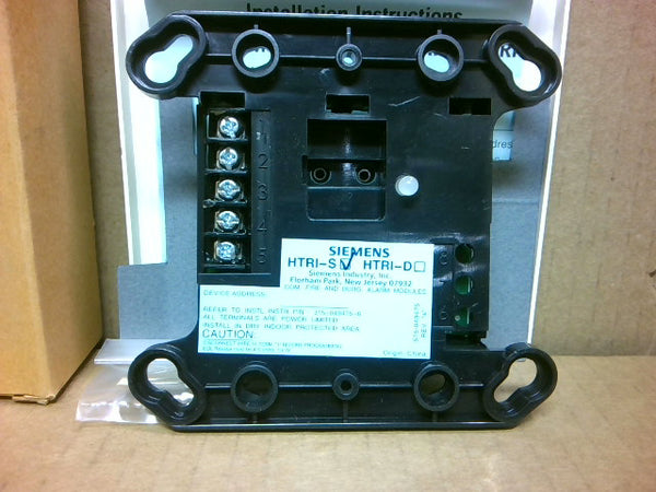 Siemens HTRI-S Intel Interface Input Monitor Module Fire Alarm - New In Box