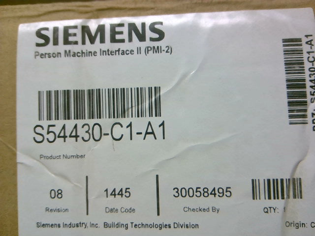 Siemens PMI-2 Person Machine Interface Operation Control Panel - New In Box