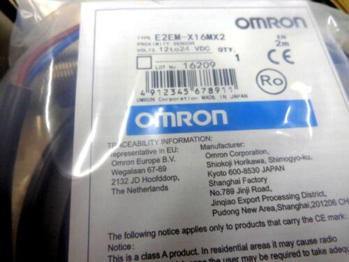 OMRON Brand New E2EMX16MX2 E2EM-X16MX2 2m proximity switch