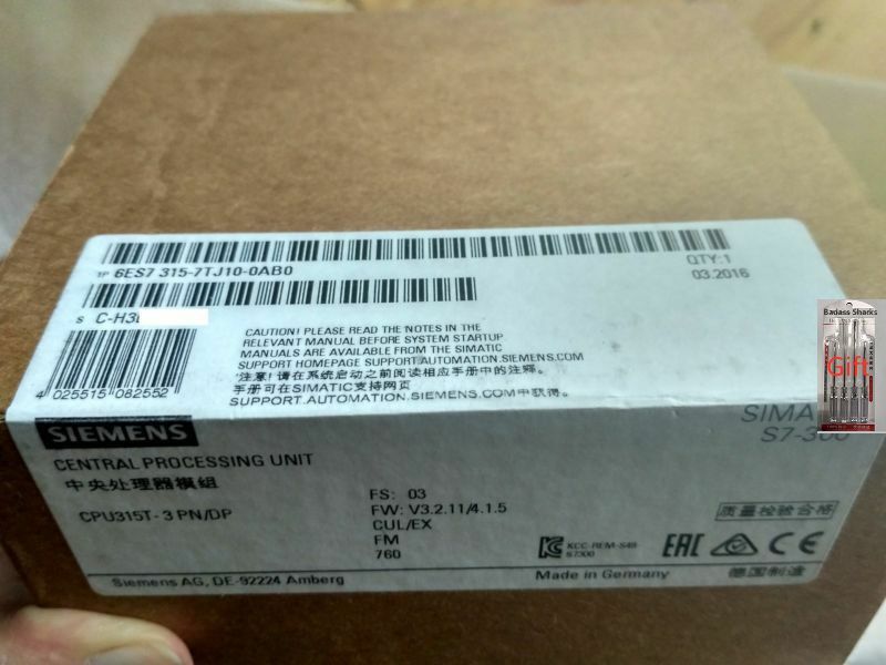 1pcs NEW Siemens 6ES7 315-7TJ10-0AB0 6ES7315-7TJ10-0AB0 via DHL or EMS