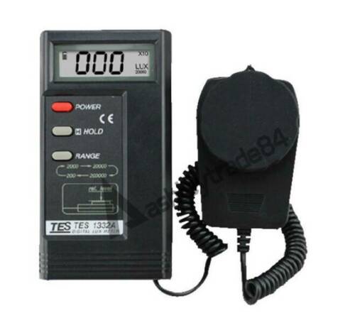 TES-1332A Lux Meter Digital Light Illuminometer 0.01~200000 Lux Illuminance