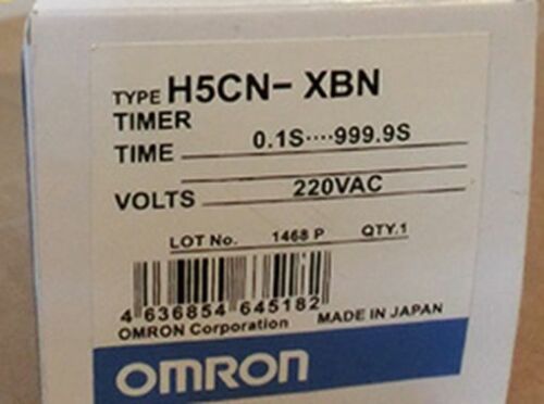 1PC NEW IN BOX Omron Timer H5CN-XBN 100-240VAC