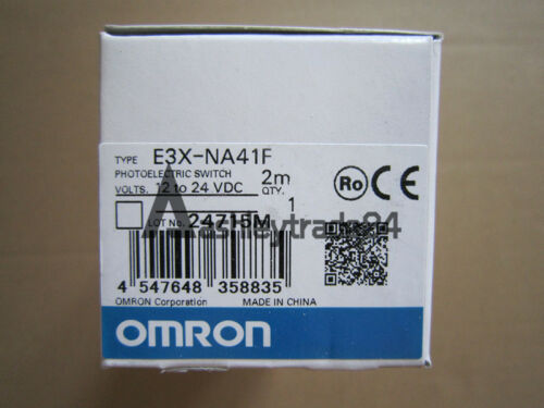 Omron Photoelectric Sensor E3X-NA41F 2M, New In Box
