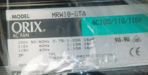 1PC NEW ORIX AC FAN ORIENTAL MOTOR MRW18-BTA