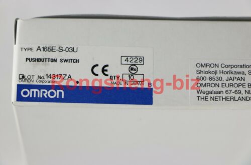 Brand New Omron emergency stop switch A165E-S-03U A165ES03U