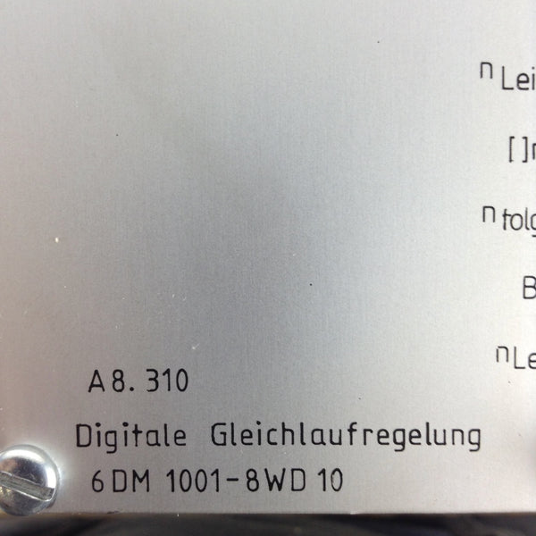6DM1001-8WD10 Siemens Digital controller pwr supply