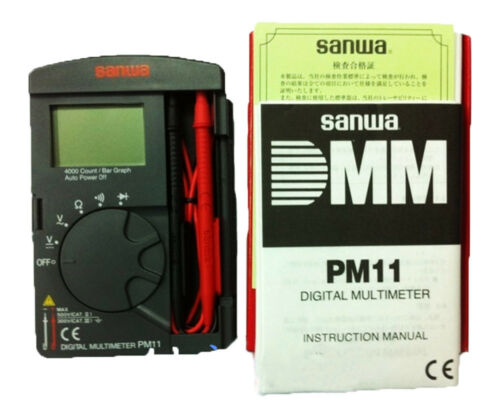 Sanwa Digital Multimeters Pocket Type Tough but compact DMM 4000 count PM11