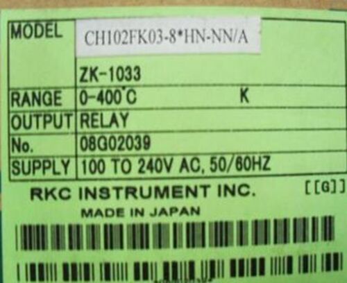 1PC New RKC temperature controller CH102FK03-8 * HN-NN / A