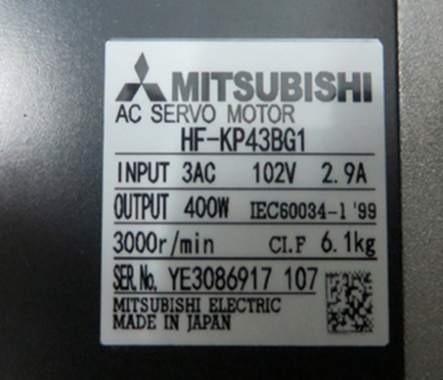1PC NEW Mitsubishi Servo Motor HF-KP43BG1
