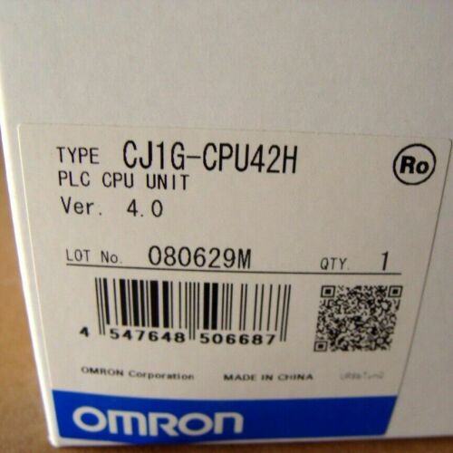 OMRON NEW CJ1GCPU42H CJ1G-CPU42H PLC CPU 64K WORDS, 10K STEPS PROGRAM, 24V DC