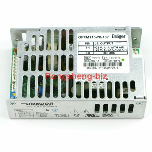 One New In Box CONDOR GPFM115-28-107 Drager Switching Power Supply