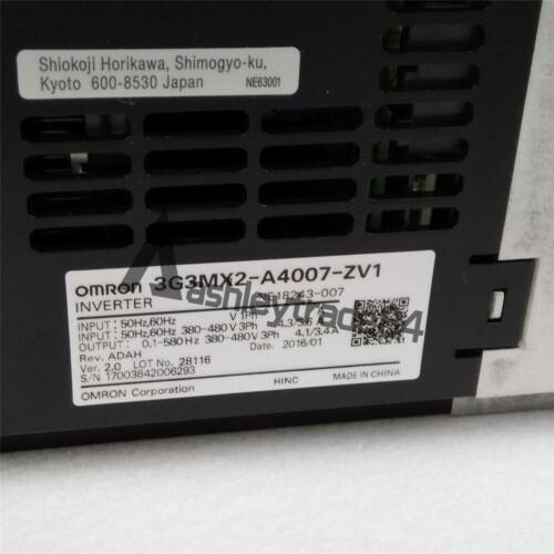 1PCS OMRON Inverter 3G3MX2-A4007-ZV1 NEW