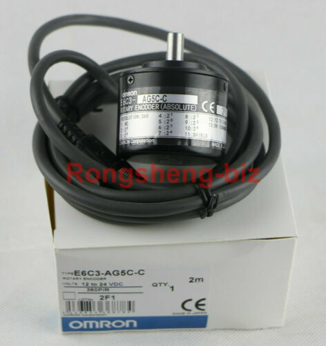 One New OMRON Rotary Encoder Absolute E6C3-AG5C E6C3AG5C 360P/R Original