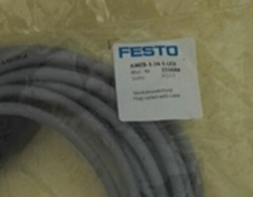 1PC Brand NEW FESTO with cable plug and socket KMEB-1-24-5-LED