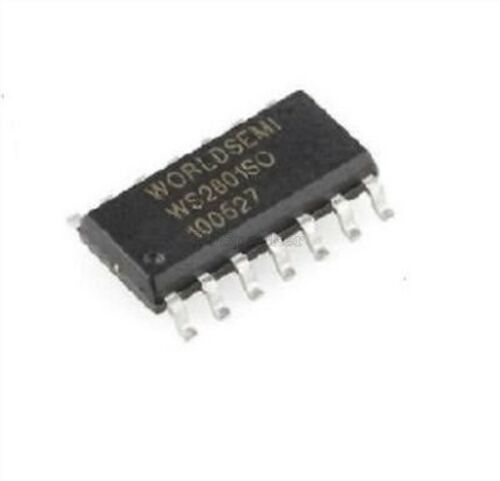 80Pcs SOP14 Led Driver WS2801 WS2801SO 3-Channel Constant Current Pwm New Ic rg
