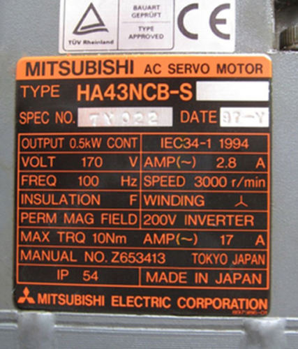1PC NEW Mitsubishi servo HA43NCB-S