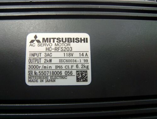 One New In Box Mitsubishi HC-RFS203 AC Servo Motor
