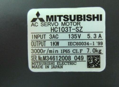 1PC Brand New Mitsubishi Servo Motor HC103T-SZ