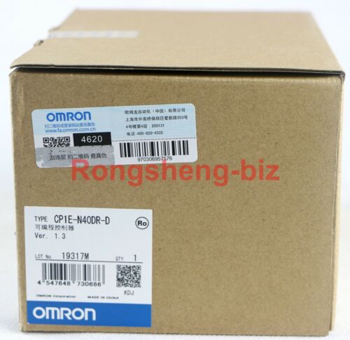 New in box Omron PLC CPU Unit CP1E-N40DR-D ( CP1EN40DRD )