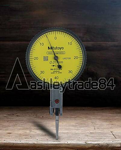 New Mitutoyo Yellow Face 513-404C Mini Lever Indicator(0-0.8*0.01)