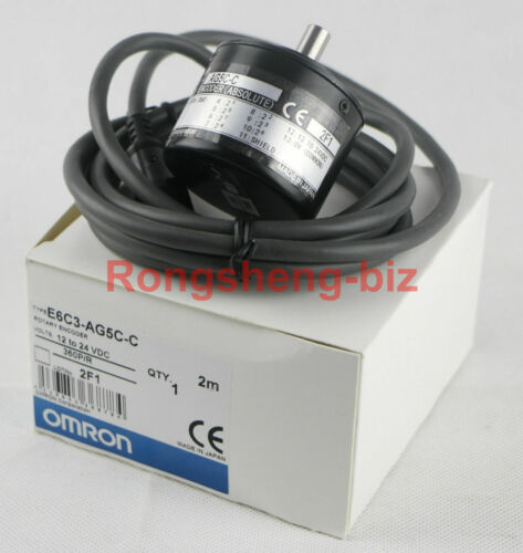 One New OMRON Rotary Encoder Absolute E6C3-AG5C E6C3AG5C 360P/R Original