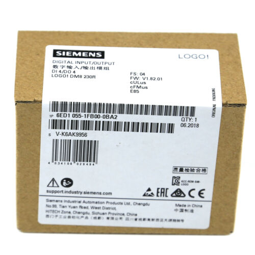 1PCS New Siemens LOGO!8 LOGO DM8 230R 6ED1055-1FB00-0BA2 6ED1 055-1FB00-0BA2
