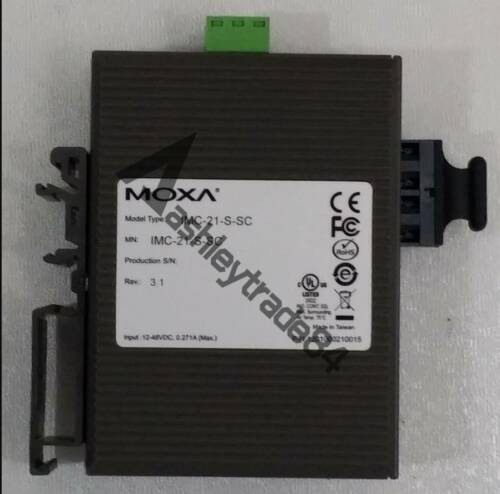 New in Box Moxa IMC-21-S-SC Industrial Media Converter Module PLC Unit 47~63Hz