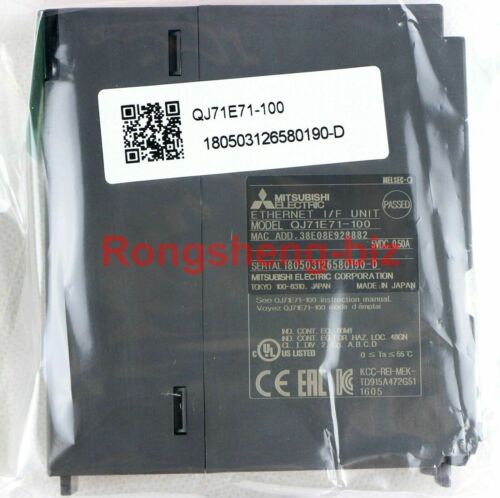 One NEW MITSUBISHI PLC QJ71E71-100 Melsec Ethernet Networking Module