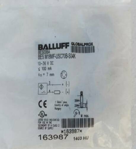 1PC New BALLUFF sensor BES M18MF-USC70B-S04K BES006A