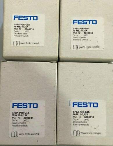 1PC new in box FESTO pressure switch SPBA-P2R-G18-W-M12-0,25X 8000033