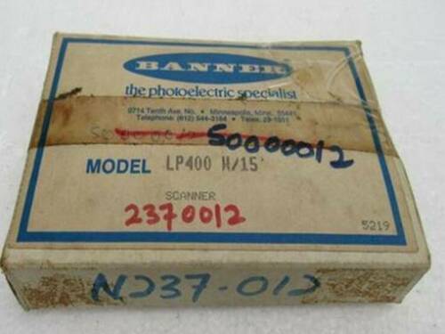 1PC NEW IN BOX BANNER photoelectric switch LP400 W/15