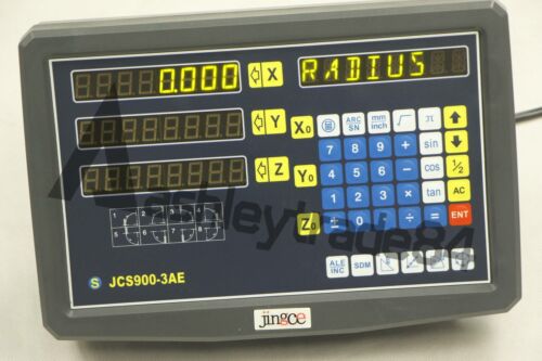 3 Axis Digital Readout Linear Glass Scale DRO Display Kit Milling Lathe JCS900