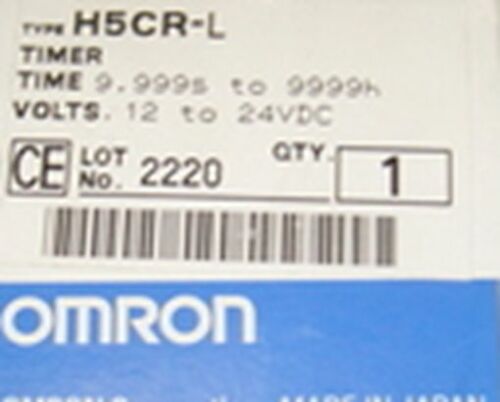 1PC New OMRON time relay H5CR-L