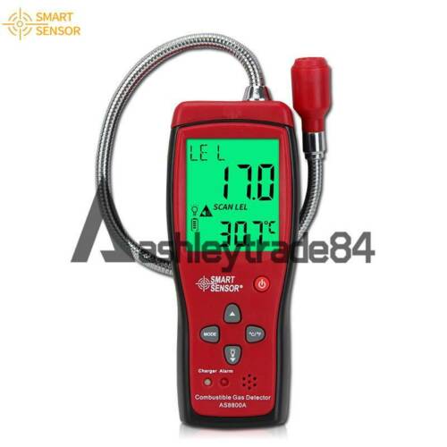 Smart Sensor AS8800A Combustible Gas Leak Detector LCD LEL Gas Monitor