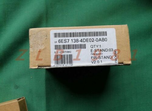 ONE NEW- Brand SIEMENS 6ES7138-4DE02-0AB0 6ES71384DE020AB0
