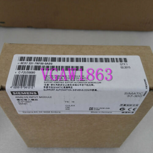 1PC SIEMENS 6ES7 331-7NF00--0AB0 6ES7331-7NF00--0AB0 New Fast Delivery