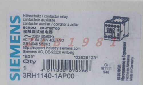 ONE NEW- Siemens 3RH1140-1AP00