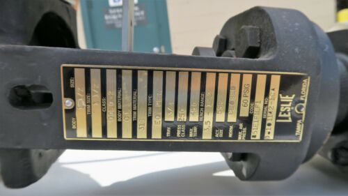 LESLIE 1 ½â€?DDLO-2 CONTROL VALVE 316 TRIM WITH SIEMENS 760 POSITIONER NEW NO-BOX