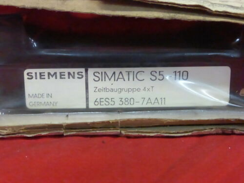 SIEMENS 6ES5 380-7AA11 SIMATIC S5-110 *NIBFS* TIMER MODULE (3H2)